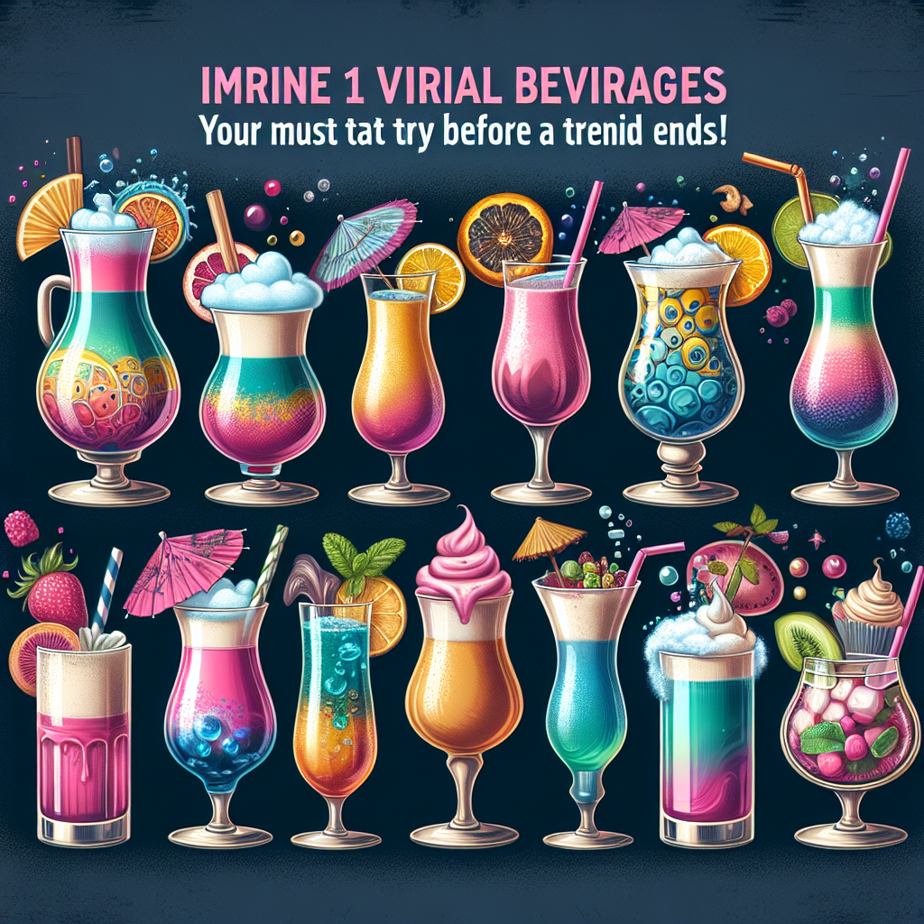 10 Minuman Viral 2025 yang Wajib Kamu Coba Sebelum Trendnya Berakhir!