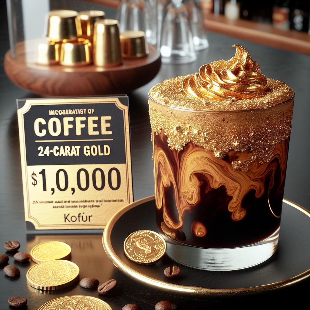 Es Kopi Pakai Emas 24 Karat – Minuman Selebgram yang Laku Rp1 Juta/Gelas!